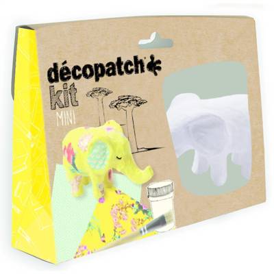 Kit Papier Mâché Eléphant 5 pièces - DÉCOPATCH