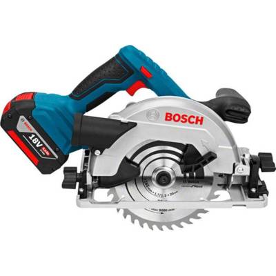Scie circulaire GKS 18V-57 G pour bois BOSCH - 2 batteries + chargeur - en L-Boxx - accessoires - 06016A2106 - Maxoutil