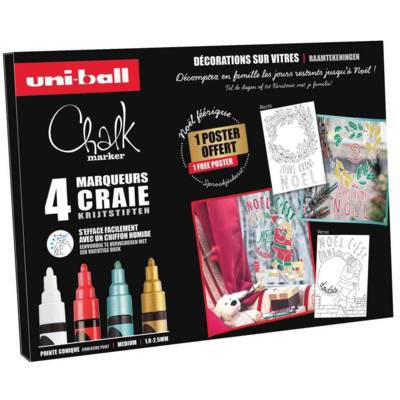 Marqueur craie Chalk marker, coffret Noël tradition