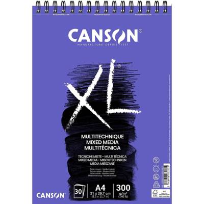 Bloc croquis XL MIX MEDIA A4 300g Grain moyen 30 feuilles
