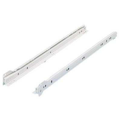 Paire de coulisses à galets FR402 HETTICH - L.550 mm - Charge 25 kg - Blanc - 1058349 - HETTICH FRANCE