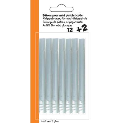 Blister de 12+2 batons de colle pour pistolet colle (diam 7 mm/ longueur 100 mm)