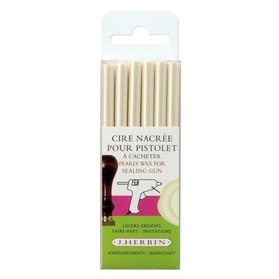 Cire Nacrée pistolet (6 bâtons) Ivoire - HERBIN