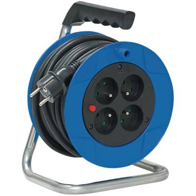 Enrouleur de câble standard BABY S 4P H05VV-F 3G1,5 - 15 m - Gedimat - BRENNENSTUHL