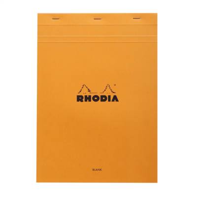 Bloc agrafé N°18 21x29,7 cm 80 feuillets uni 80g - Orange