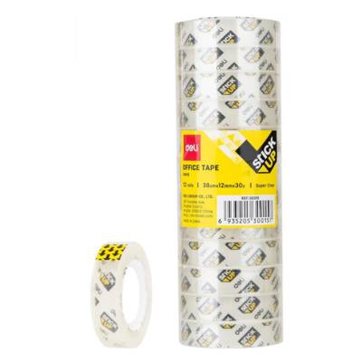 Stick Up Lot de 12 Rouleaux adhésifs super transparent 12mm×27m