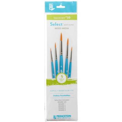 Pinceau SELECT ARTISTE synthétique set 5 pinceaux - PRINCETON