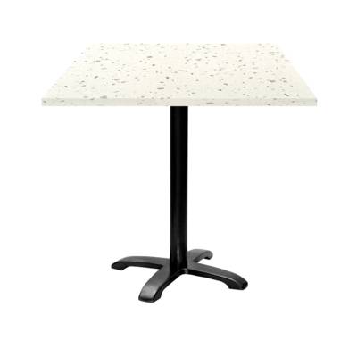 Table pied noir 70x70cm terrazzo cassata - intérieur - RestooTab
