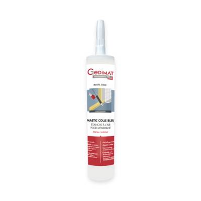 Mastic colle bleu pour membranes - cartouche de 310 ml - GEDIMAT PERFORMANCE PRO - Gedimat