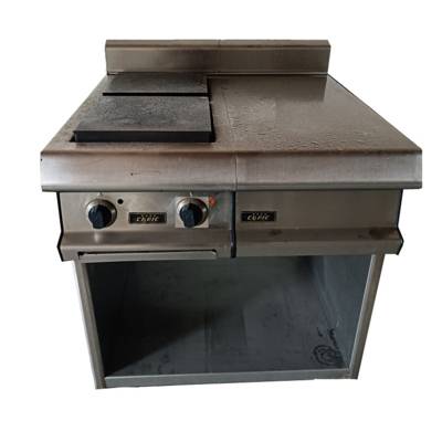 Ensemble 2 plaques en fonte + plan neutre sur meuble