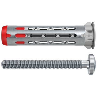 Cheville bi-matière DUOHM 5 x 55 pour corps creux, avec vis à tête cylindrique, empreinte TX - Gedimat