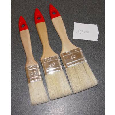Brosse plate glycéro - lot de 3 pièces - 30-40-50 MM - Gedimat - NESPOLI
