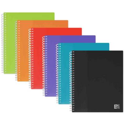 Protège-Documents Spirale Spécial format A5 PP 40 Pochettes Coloris Aléatoire - OXFORD