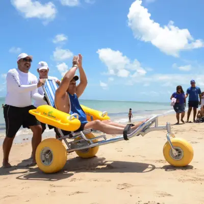 Fauteuil roulant de plage flottant F2A Fauteuil PMR Amphibie – Fun2Access