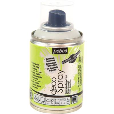 Aérosol 100 ml Peinture opaque permanente faible odeur PHOSPHORESCENT - PÉBÉO