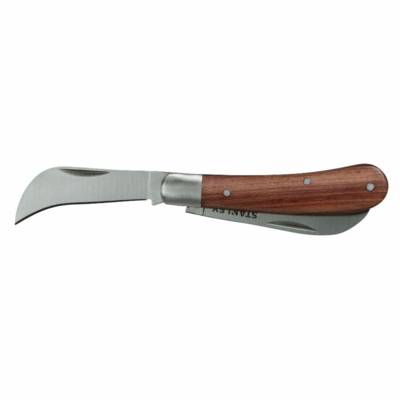 Couteau d'électricien a 2 lames - manche bois - STHT0-62687 - Maxoutil