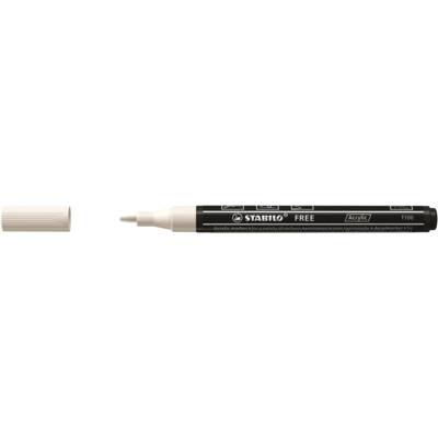 Marqueur pointe fine FREE acrylic T100 blanc