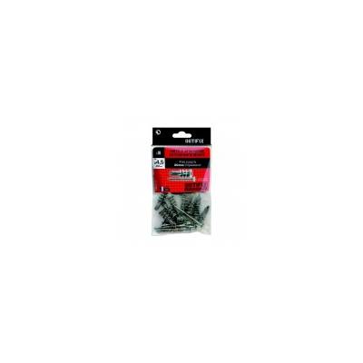 Cheville nylon autoforante D.4,5x60mm+vis TF - sachet de 10 pièces - Gedimat - OUTIFIX