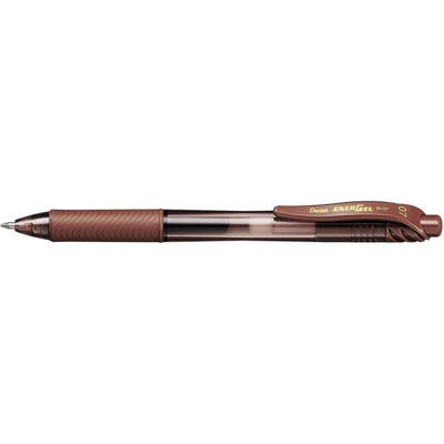 Stylo roller à encre gel EnerGel-X BL107, marron - Pentel