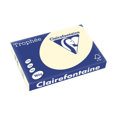 Ramette 250 Feuilles Papier 160g A3 420x297 mm Certifié FSC  IVOIRE