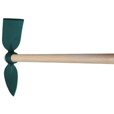 Serfouette forgée panne et langue douille ovale DUOPRO manche en bois - Gedimat - LEBORGNE