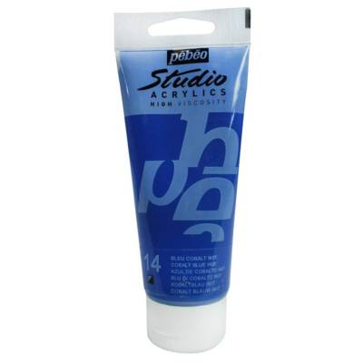 Peinture Studio Acrylique Tube Bleu Cobalt Imitation 100 ml - PÉBÉO