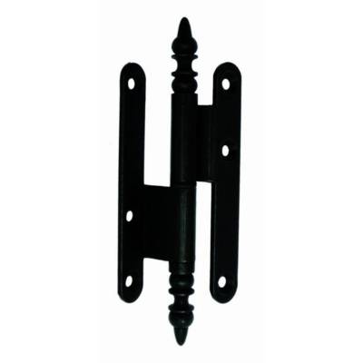 Paumelle rustique contrecoudée acier BROS - 110x60x70 - noir - droite - 23ARD1165 - Maxoutil