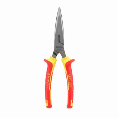 Pince à bec demi-rond long coudé isolée 1000V STANLEY 200 mm - 0-84-008 - Maxoutil