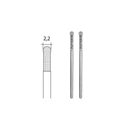 Forets diamantés pour le verre en forme sphérique Ø 2,2 mm, 2 pièces - PROXXON - 28232