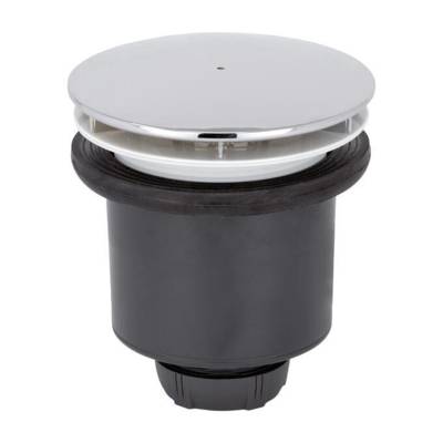Bonde douche TOURBILLON Ø90 mm - dôme ABS chromé - Gedimat - WIRQUIN