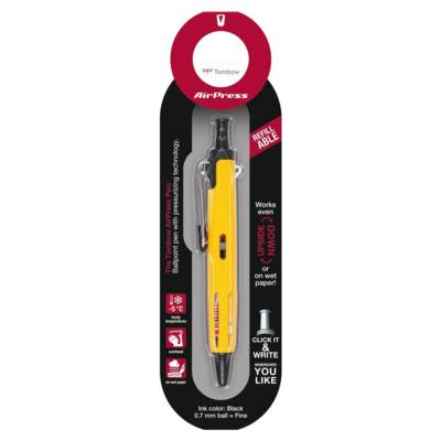 Stylo Bille Tout Terrain AirPress Pen jaune - TOMBOW