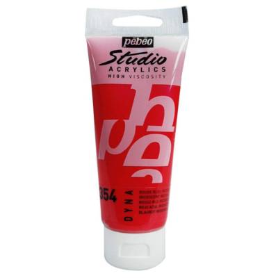 Peinture Studio Acrylique Tube Rouge/Bleu Iridescent 100 ml - PÉBÉO