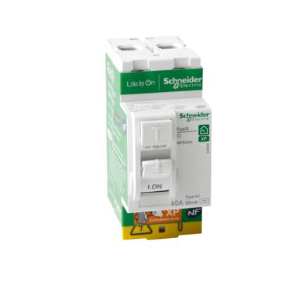 Interrupteur différentiel 2P 40A 30MA type AC RESI9 XP - Gedimat - SCHNEIDER ELECTRIC