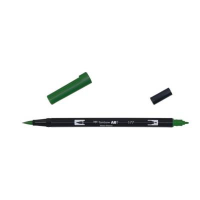 Feutre à dessin double pointe ABT Dual Brush Pen 177 jade foncé - TOMBOW