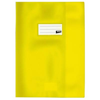 Protège-cahier PVC 19/100ème 24 x 32 cm Opaque Jaune - APLI-AGIPA