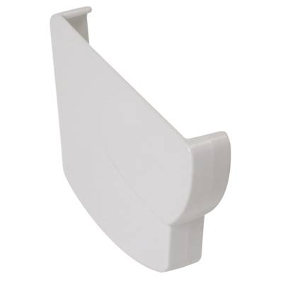 Fond de naissance gauche pour gouttière PVC moulurée NICOLL OVATION 28 FGC28B coloris blanc - Gedimat