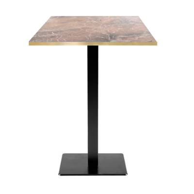 Mange-debout pied noir 60x60cm marbre grec - intérieur - RestooTab