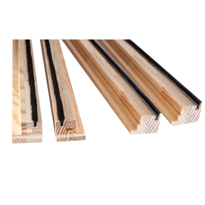 Habillage de finition pour châssis simple vantail Sillage - Pin brut - Gedimat - DEYA