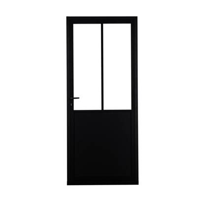 Porte battante LOMBE avec struture en aluminium - 204 x 83 cm - Gedimat - MANUFACTURE DE FRANCE