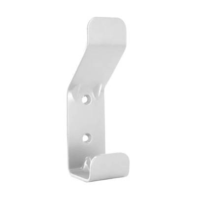 Patère basique 1 tête à visser en acier blanc - 40 x 140 x 50 mm - Gedimat - NORAIL
