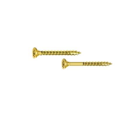 Vis bois ROCKET tête fraisée acier bichromaté à empreinte pozidriv 5x50mm - Gedimat