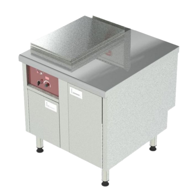 Friteuse 28L à gaz sur placard + module de filtration - G1FR28HR-MF