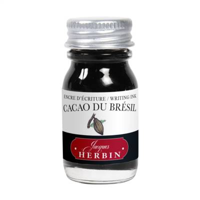 Encre traditionnelle à stylo en flacon 10ml - cacao du Brésil - HERBIN