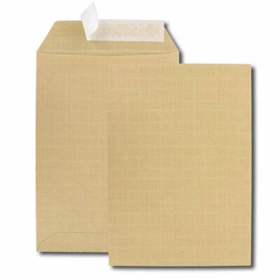 Paquet de 10 pochettes kraft armé brun C5 162x229 130 g/m² bande de protection - GPV