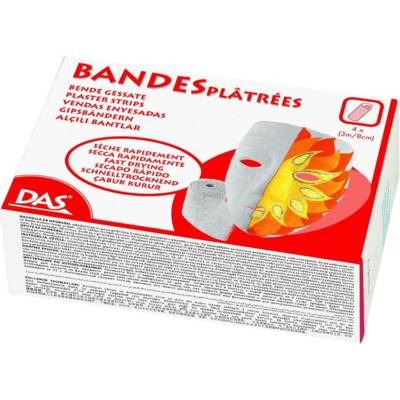Boîte de 4 bandes platrée 8 cm x 3 m