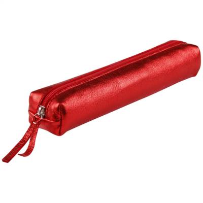CUIRISÉ Trousse SLIM 4x2,5x19,5 cm - Rouge