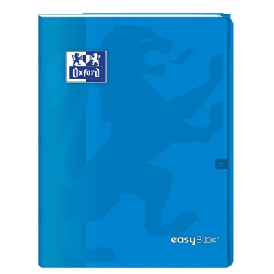 Cahier Easybook agrafé 24x32cm 96 pages grands carreaux 90g bleu