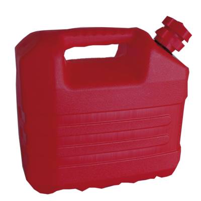 Jerrican plastique en polyéthylène rouge 20 litres Long.350mm larg.230mm Haut.365mm MOB MONDELIN - Gedimat