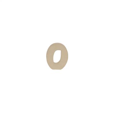 Chiffre 0 kraft 20cm - Kraft