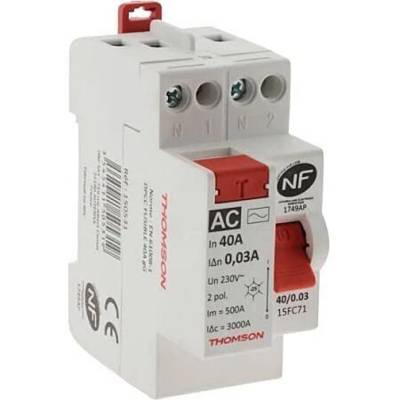 Interrupteur différentiel à vis type AC 40/2-30mA - Gedimat - THOMSON